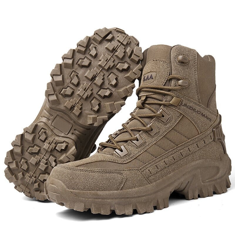 Waterproof Tactical Work Boots with Anti-Puncture – TrailForce Tactical-Beige-6-State of Style