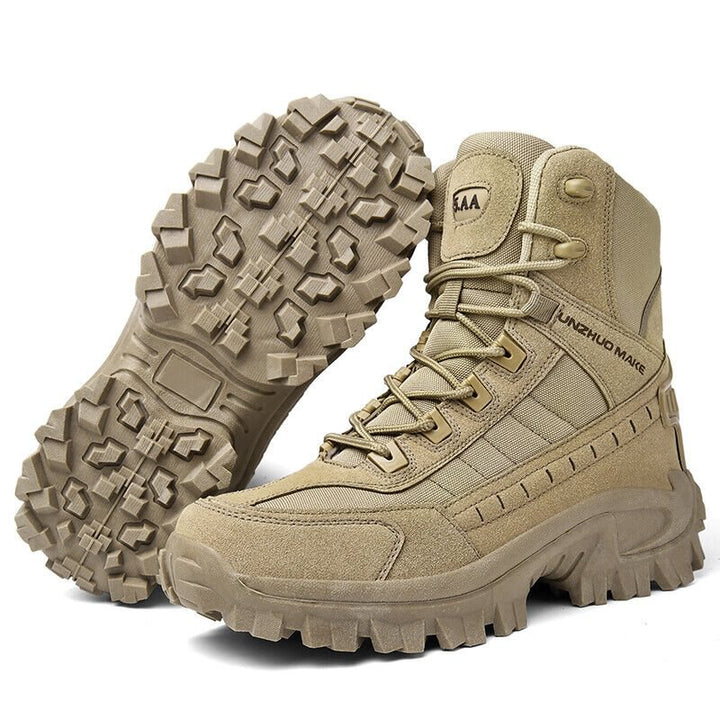 Waterproof Tactical Work Boots with Anti-Puncture – TrailForce Tactical-Beige-6-State of Style