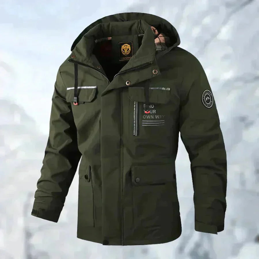 Waterproof Titanium Jacket - Aiden-Green-XS-State of Style