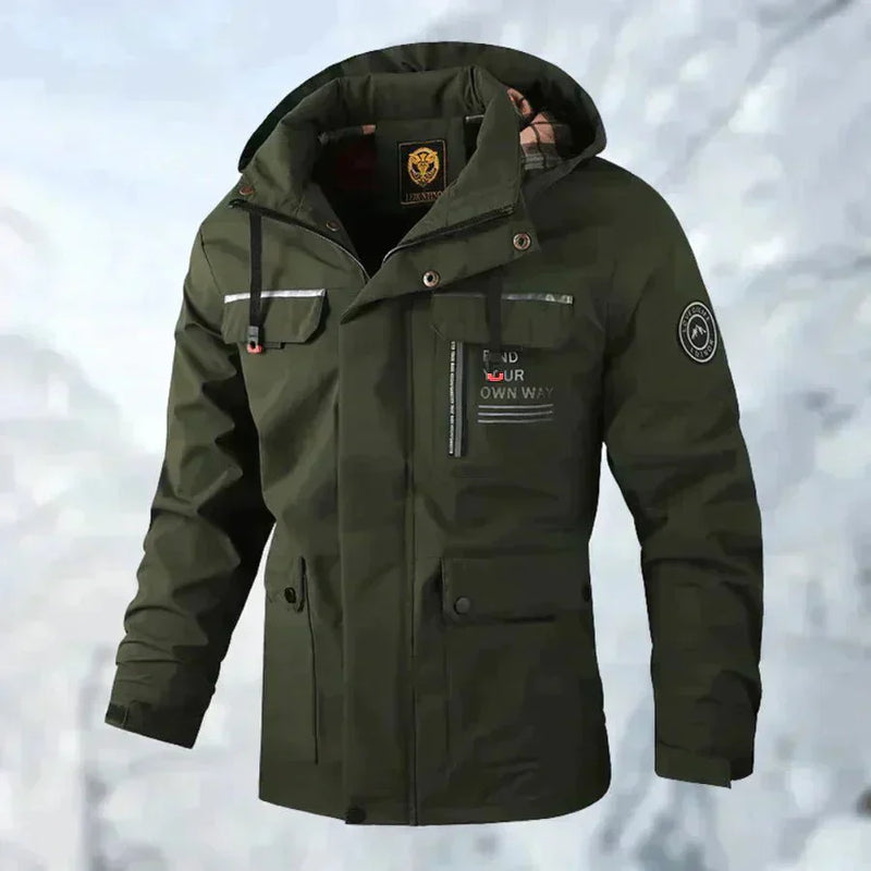Waterproof Titanium Jacket - Aiden-Green-XS-State of Style