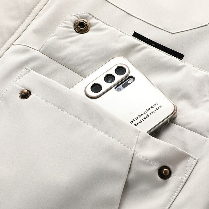 Waterproof Titanium Jacket - Aiden-White-XS-State of Style