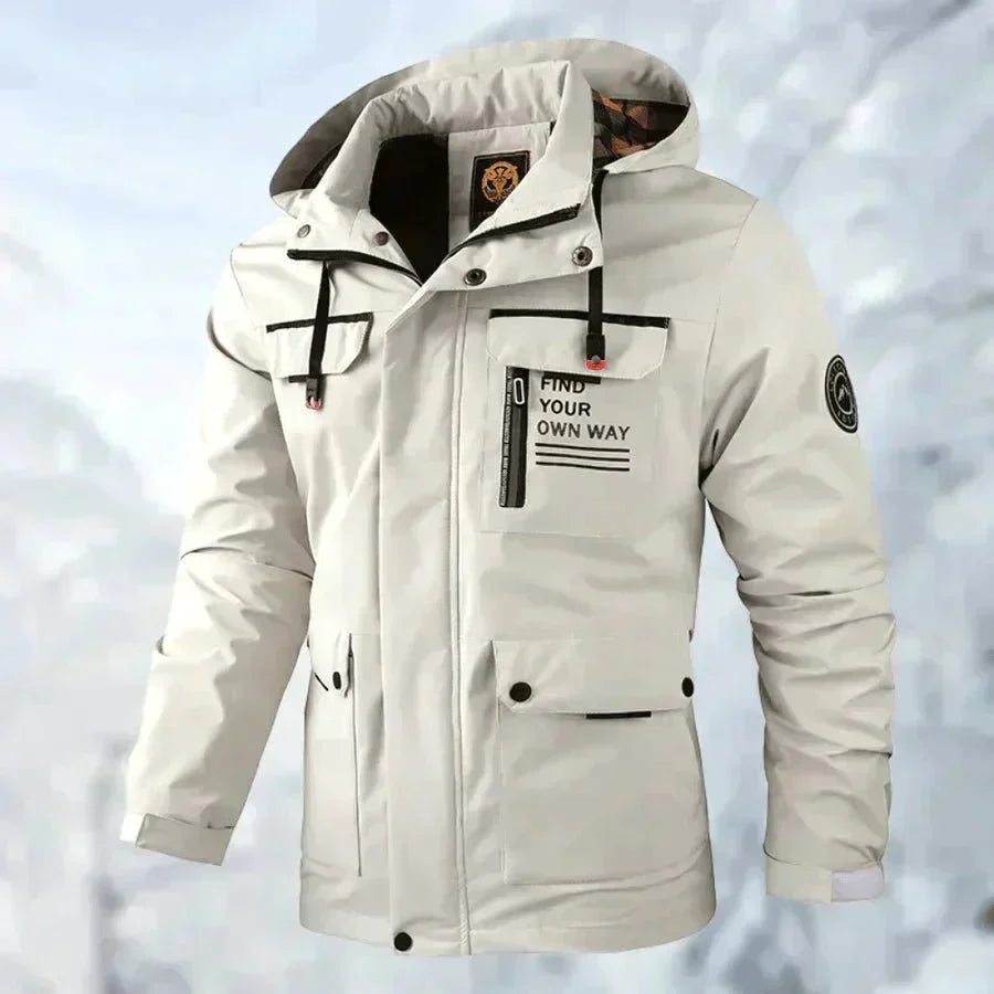 Waterproof Titanium Jacket - Aiden-White-XS-State of Style