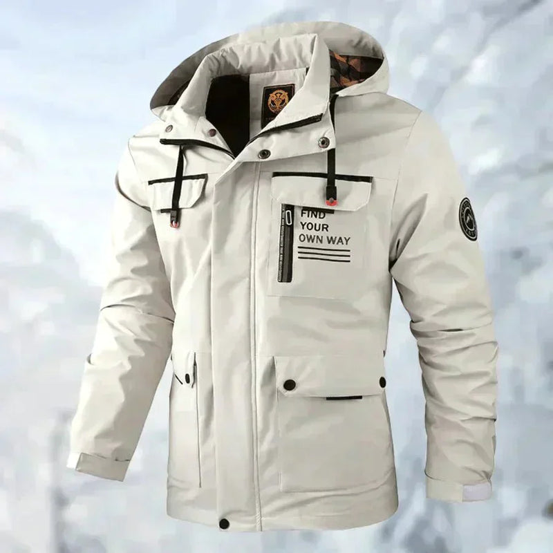 Waterproof Titanium Jacket - Aiden-White-XS-State of Style