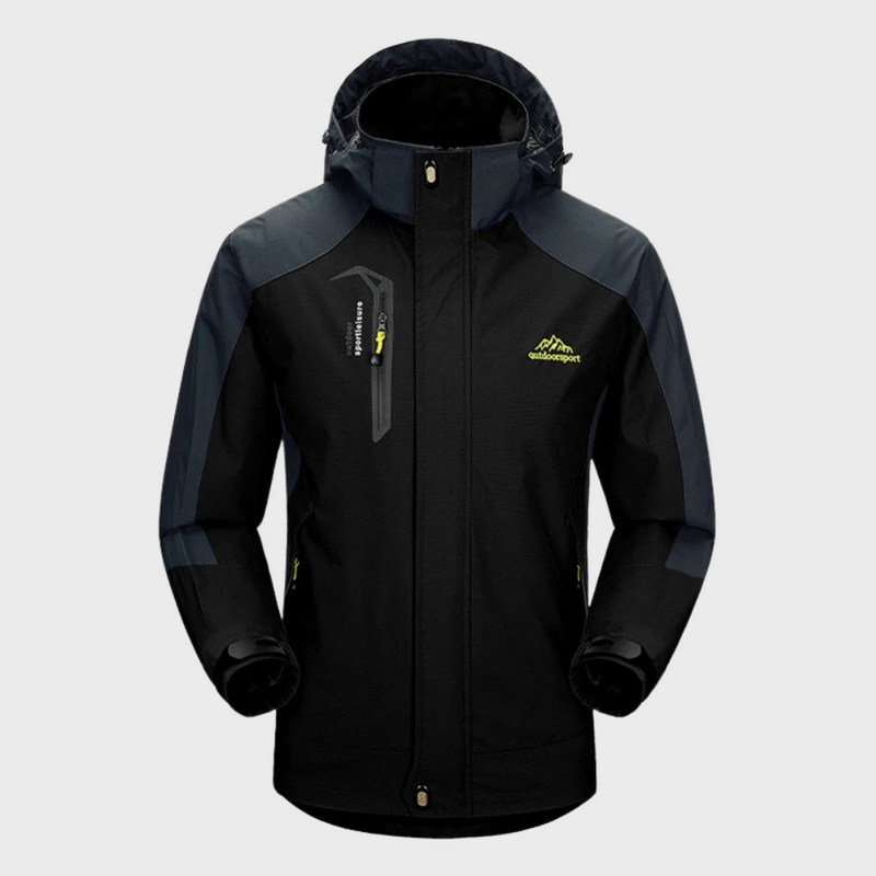 Waterproof Windbreaker for Men - Zephyr-Black-L-State of Style