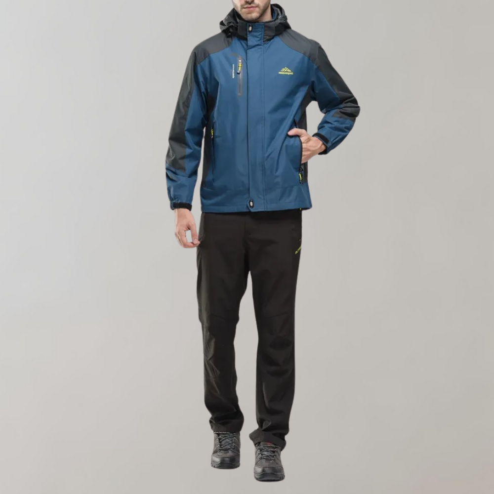 Waterproof Windbreaker for Men - Zephyr-Blue-L-State of Style