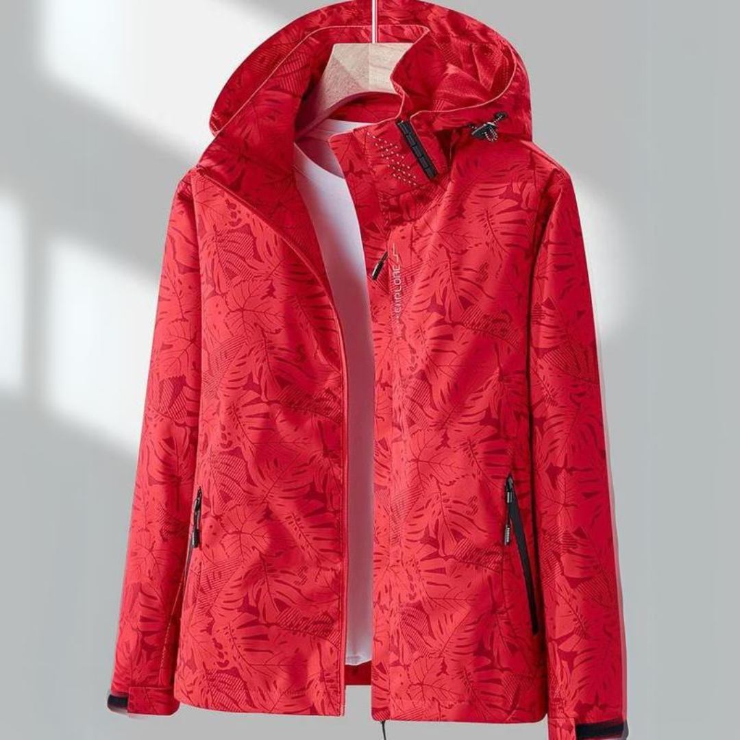 Waterproof Windbreaker for Women - Sophie-Red-M-State of Style