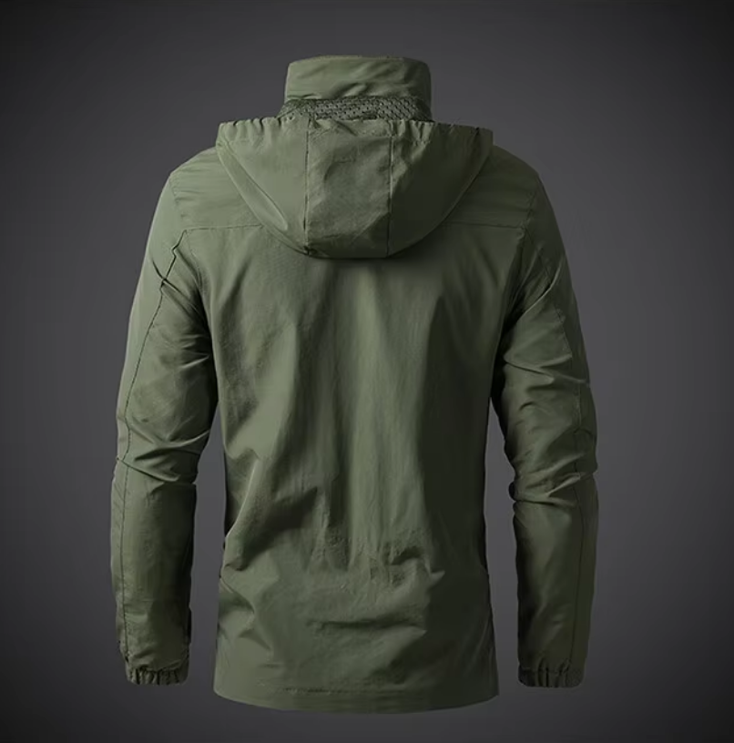 Waterproof & Windproof Men's Jacket – Arvid-Black-S-State of Style