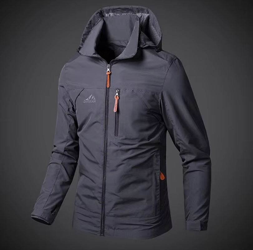 Waterproof & Windproof Men's Jacket – Arvid-Black-S-State of Style