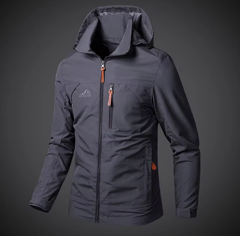 Waterproof & Windproof Men's Jacket – Arvid-Black-S-State of Style