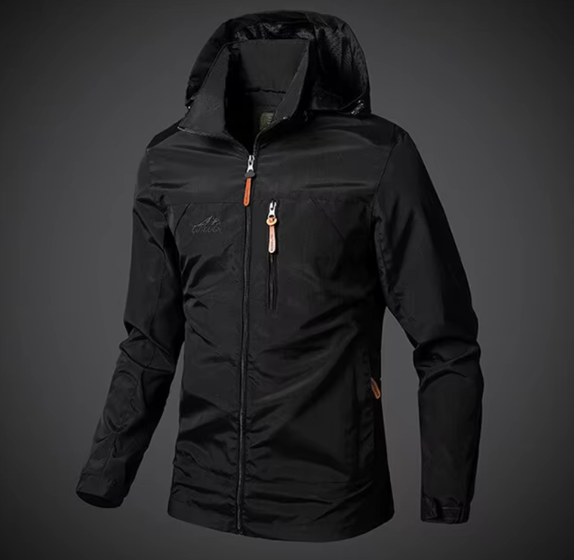 Waterproof & Windproof Men's Jacket – Arvid-Black-S-State of Style