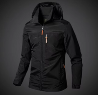 Waterproof & Windproof Men's Jacket – Arvid-Black-S-State of Style