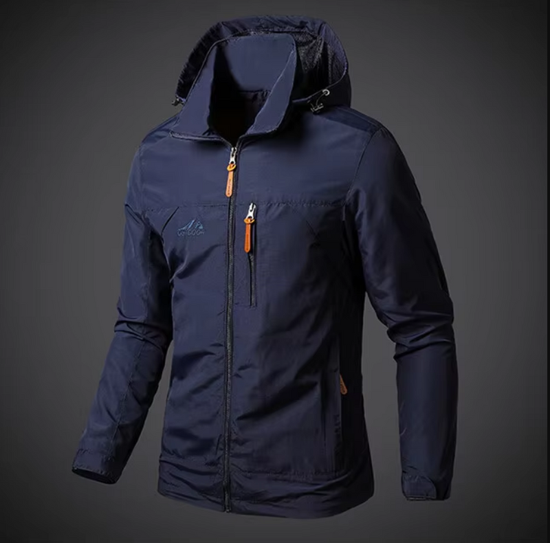 Waterproof & Windproof Men's Jacket – Arvid-Black-S-State of Style