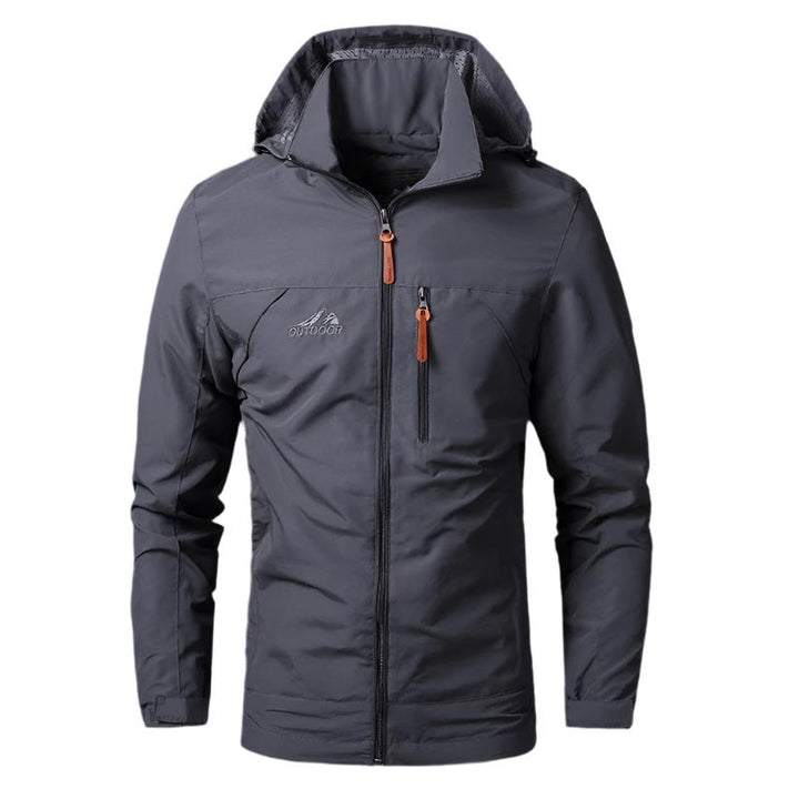 Waterproof & Windproof Men's Jacket – Arvid-Gray-S-State of Style