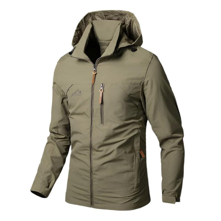 Waterproof & Windproof Men's Jacket – Arvid-Khaki-S-State of Style