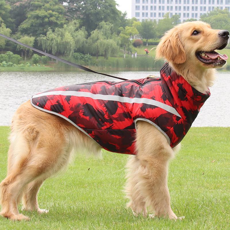 Waterproof Winter Jacket for Dogs - StormGuard-Red graffiti-XS-State of Style