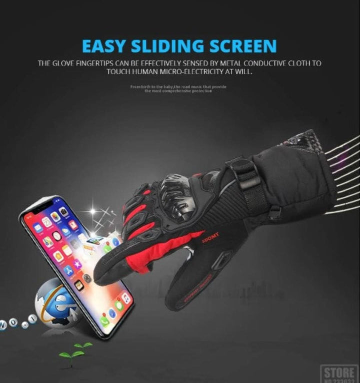 Waterproof Winter Motorcycle Gloves - ShieldRide-Black-M-State of Style