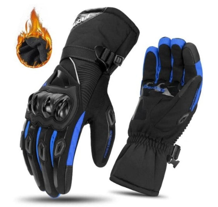 Waterproof Winter Motorcycle Gloves - ShieldRide-Blue-M-State of Style