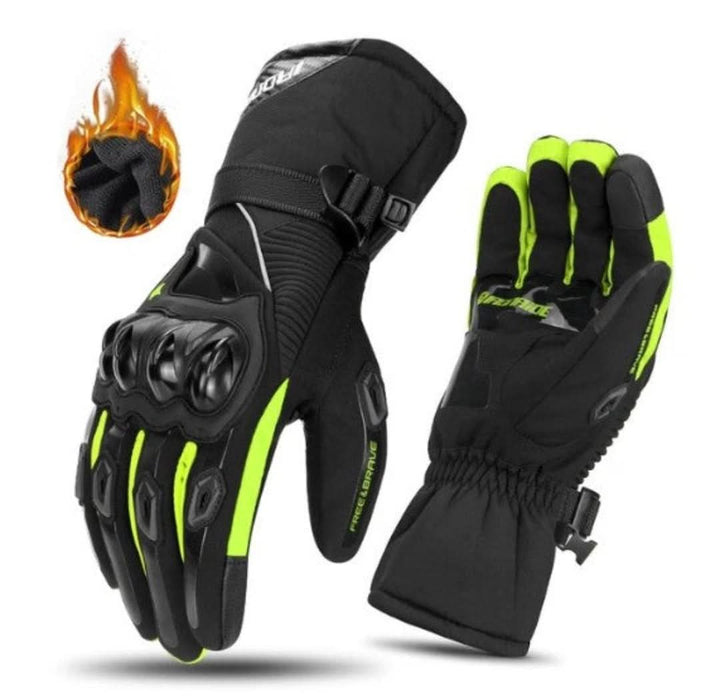 Waterproof Winter Motorcycle Gloves - ShieldRide-Green-M-State of Style