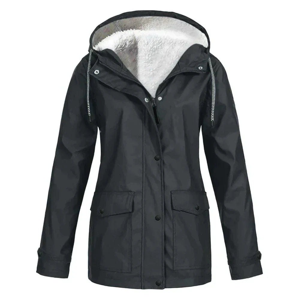 Waterproof Women's Raincoat - Skye-Black-S-State of Style