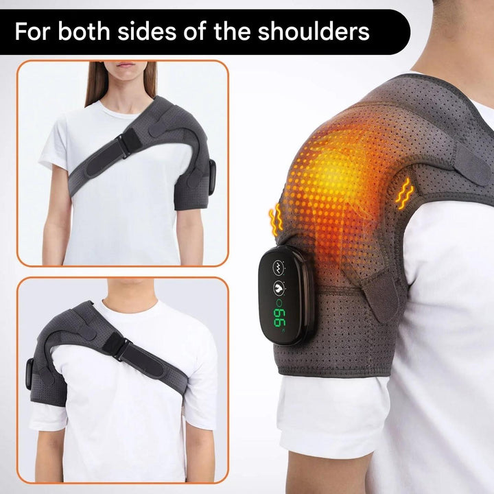 Wearable Shoulder Massager with Heat Therapy – ThermoFlex Pro-State of Style