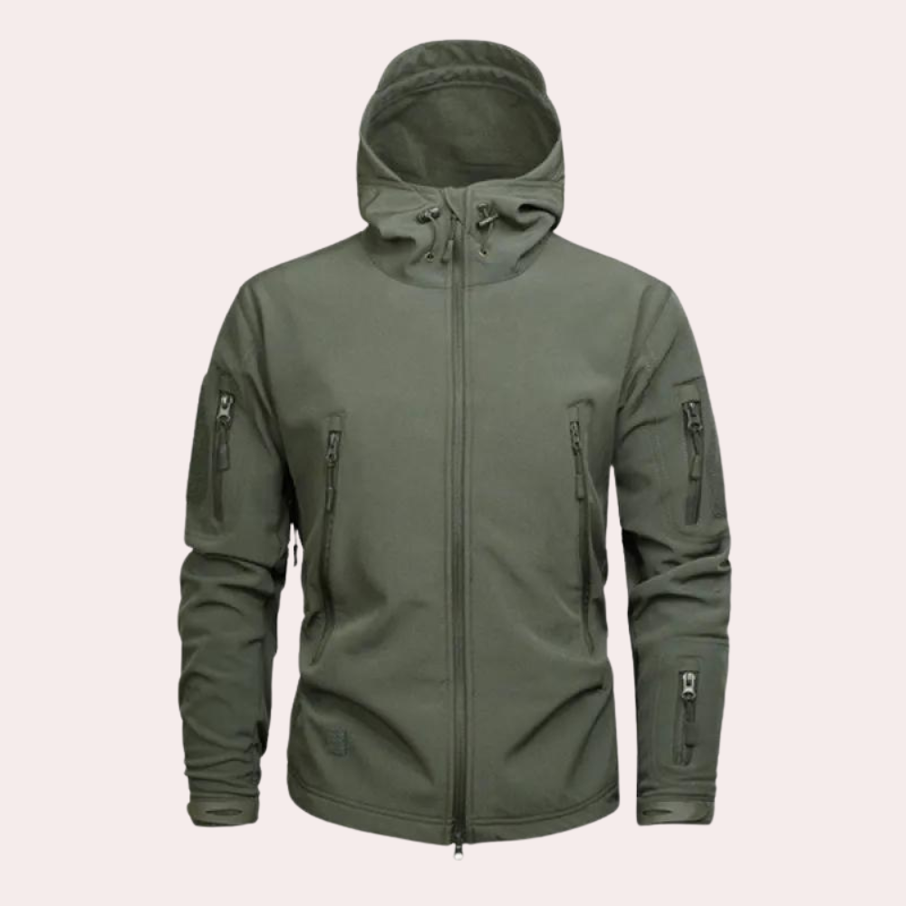 Weather-resistant Outdoor Jacket for Men - Orson-Green-S-State of Style