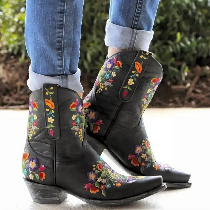 Weatherproof Vintage Cowgirl Boots - Sierra-5-Black-State of Style