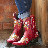 Weatherproof Vintage Cowgirl Boots - Sierra-5-Red-State of Style