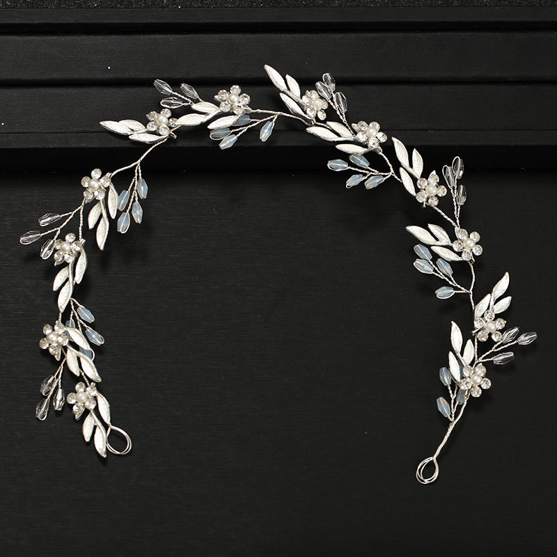 Wedding Crystal Flower Headband for Women-Gold-State of Style