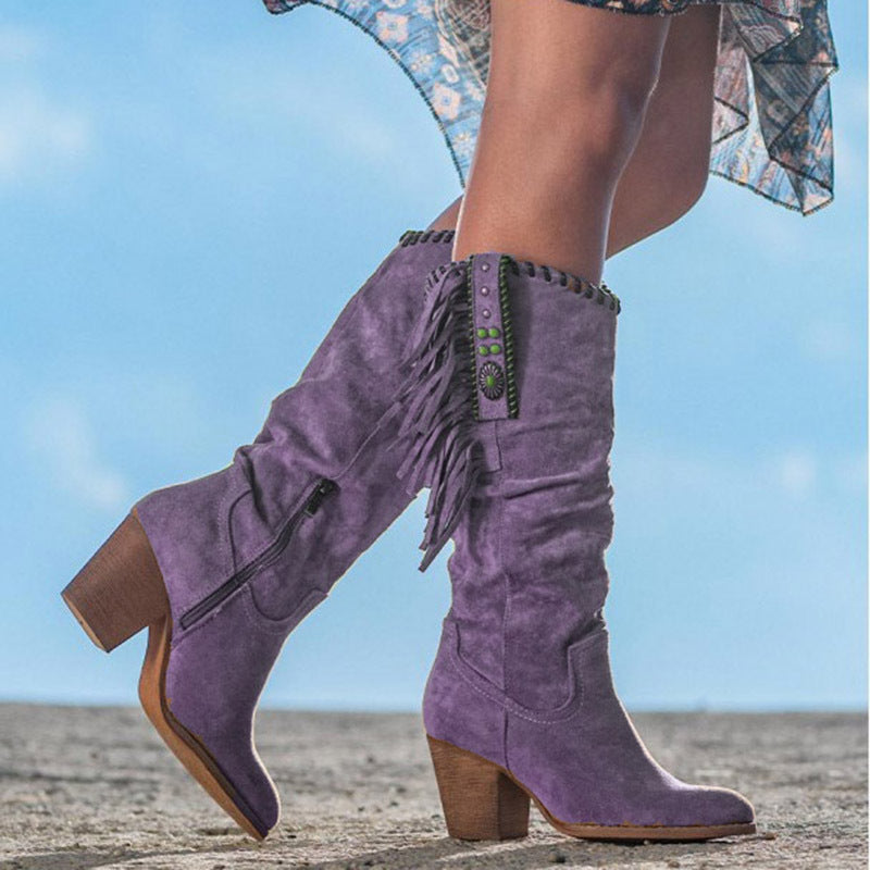 Western Boots - Janna-Purple-3-State of Style