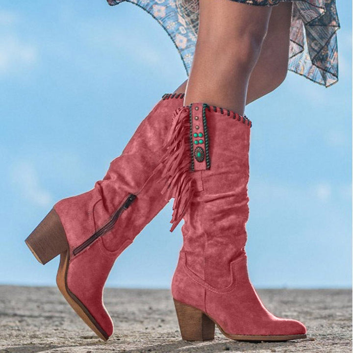 Western Boots - Janna-Red-3-State of Style