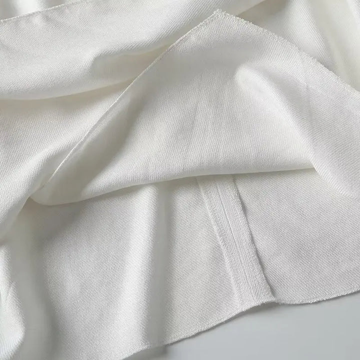 White airy & stylish sleeveless linen blouse for women – Amira-S-State of Style
