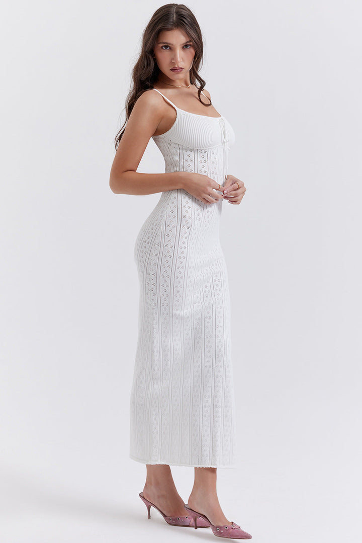 White Crocheted Boho Summer Dress – Lyra-S-State of Style