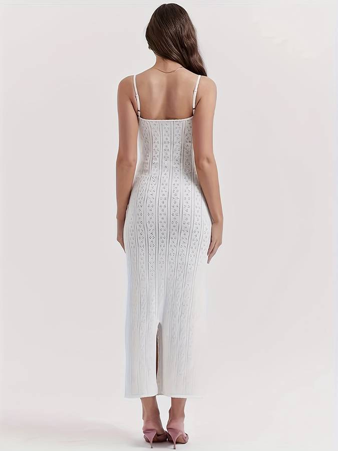 White Crocheted Boho Summer Dress – Lyra-S-State of Style