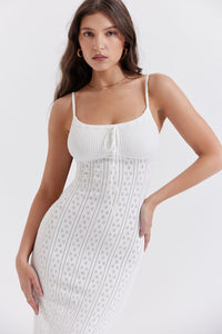 White Crocheted Boho Summer Dress – Lyra-S-State of Style