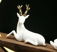 White Deer Incense Burner Lamp - SereneStag-State of Style