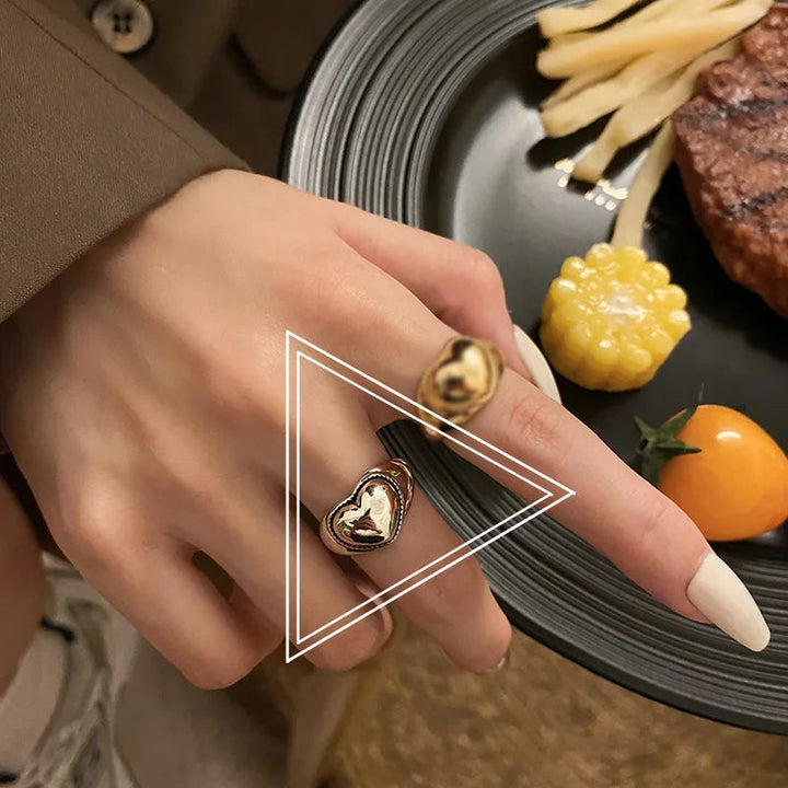 Wide Heart Elegance Ring | Women's Jewellery-Karoline-State of Style