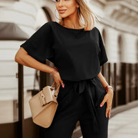 Wide Leg Jumpsuit | Astrid | Trendy and Comfortable-Black-XS-State of Style