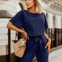 Wide Leg Jumpsuit | Astrid | Trendy and Comfortable-Blue-XS-State of Style