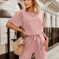 Wide Leg Jumpsuit | Astrid | Trendy and Comfortable-Pink-XS-State of Style