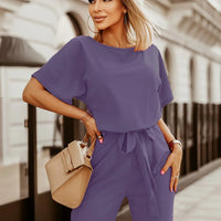 Wide Leg Jumpsuit | Astrid | Trendy and Comfortable-Purple-XS-State of Style