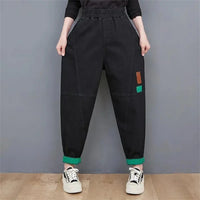 Wide-Leg Oversized Ankle-Length Jeans-Black-M-State of Style