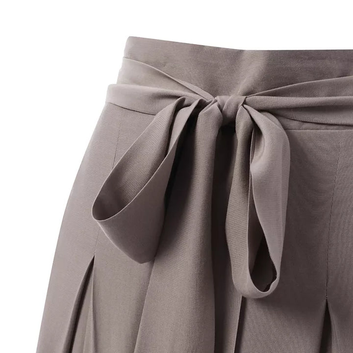 Wide-Leg Work Pants in Plus Sizes-Black A-S-State of Style