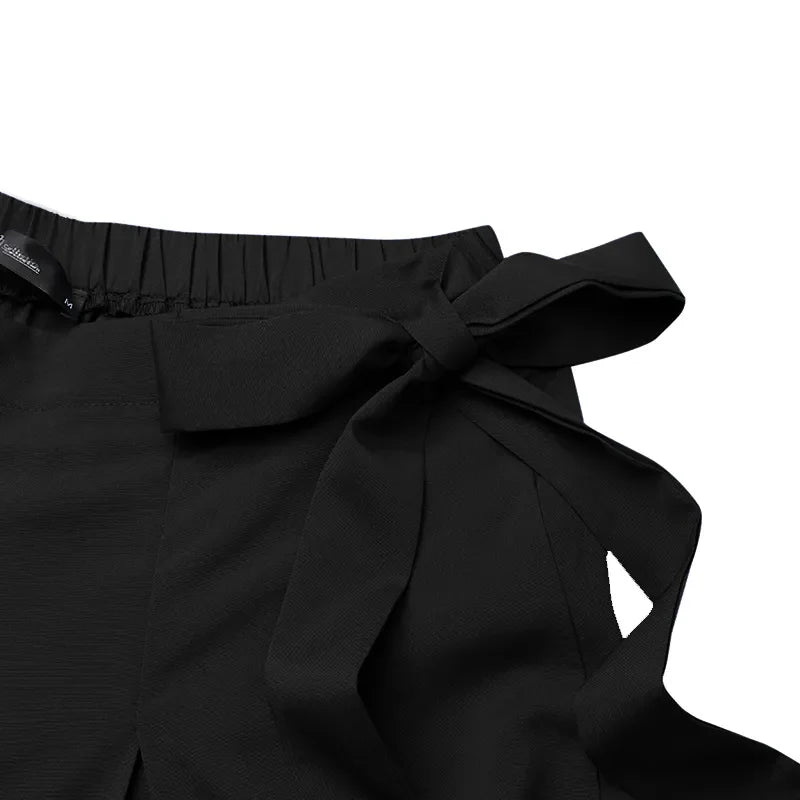 Wide-Leg Work Pants in Plus Sizes-Black A-S-State of Style