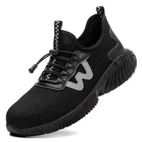 Wide Men's Safety Shoes - MaxGuard S3-Black-5.5-State of Style