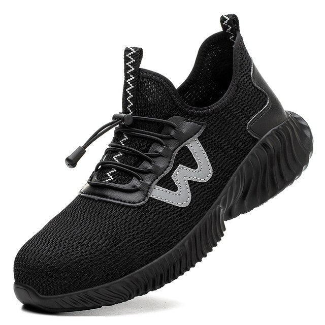 Wide Men's Safety Shoes - MaxGuard S3-Black-5.5-State of Style