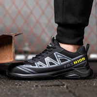 Wide Men's Safety Shoes - MaxGuard S3-Black Grey-5.5-State of Style