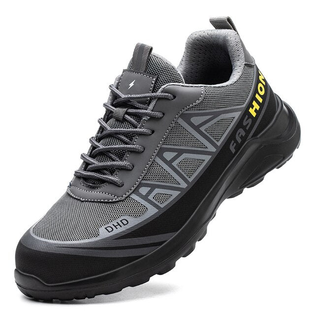 Wide Men's Safety Shoes - MaxGuard S3-Grey Black-6-State of Style