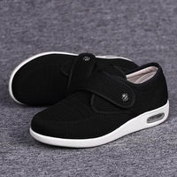 Wide Orthopaedic Diabetic Women's Shoes - ComfortPlus-Black-5-State of Style