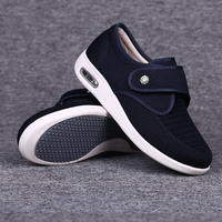 Wide Orthopaedic Diabetic Women's Shoes - ComfortPlus-Blue-5-State of Style