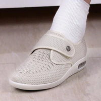 Wide Orthopaedic Diabetic Women's Shoes - ComfortPlus-Cream-5-State of Style